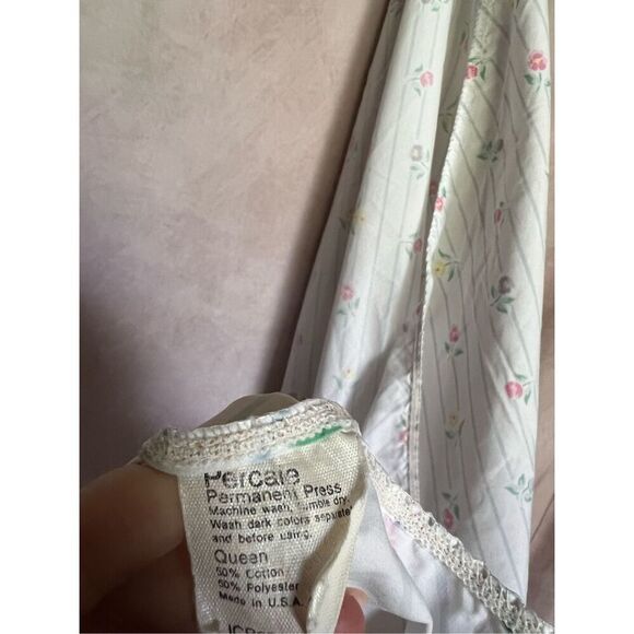 Vintage Floral Queen Fitted Sheet - Picture 4 of 4